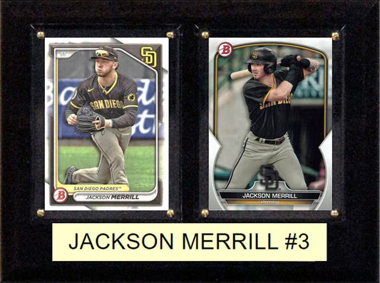 Jackson Merrill San Diego Padres #13 2024 2023 Bowman Plaque