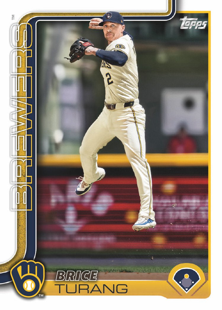 2025 Topps Series 1 Baseball Team Set 9 Cards Milwaukee Brewers Christian Yelich