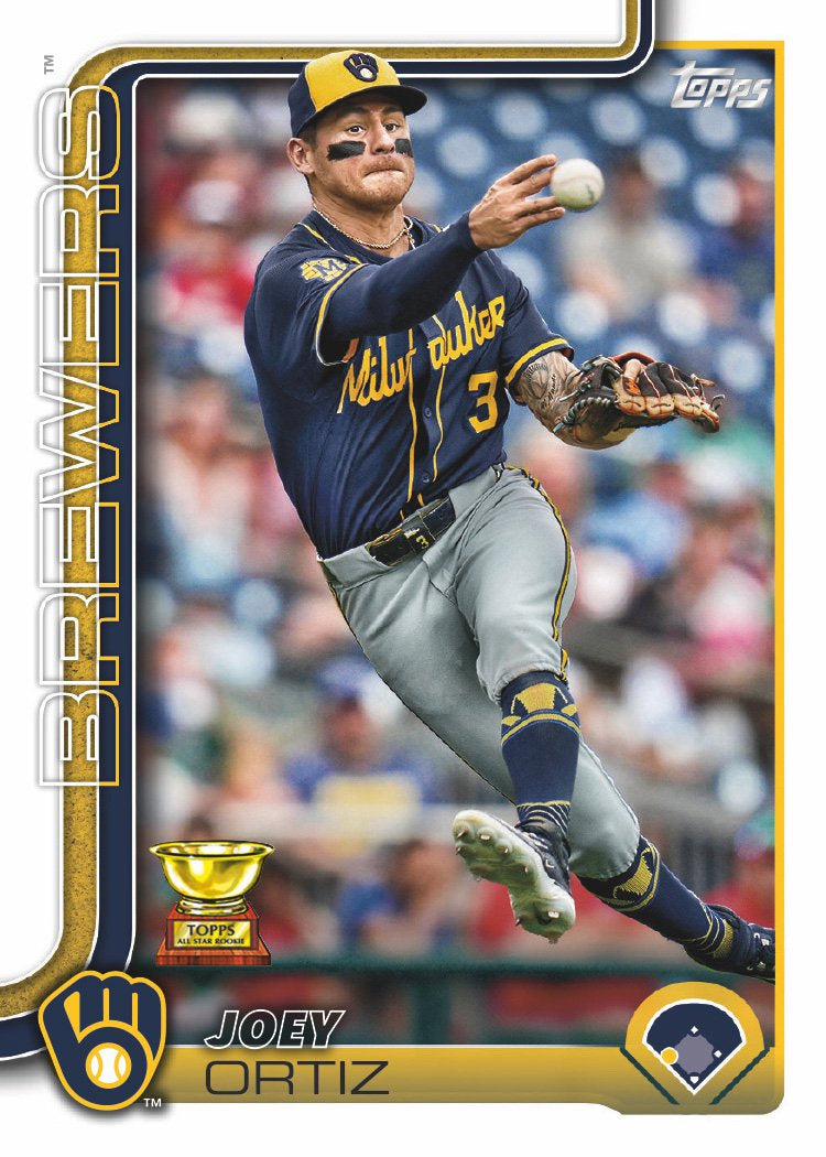 2025 Topps Series 1 Baseball Team Set 9 Cards Milwaukee Brewers Christian Yelich