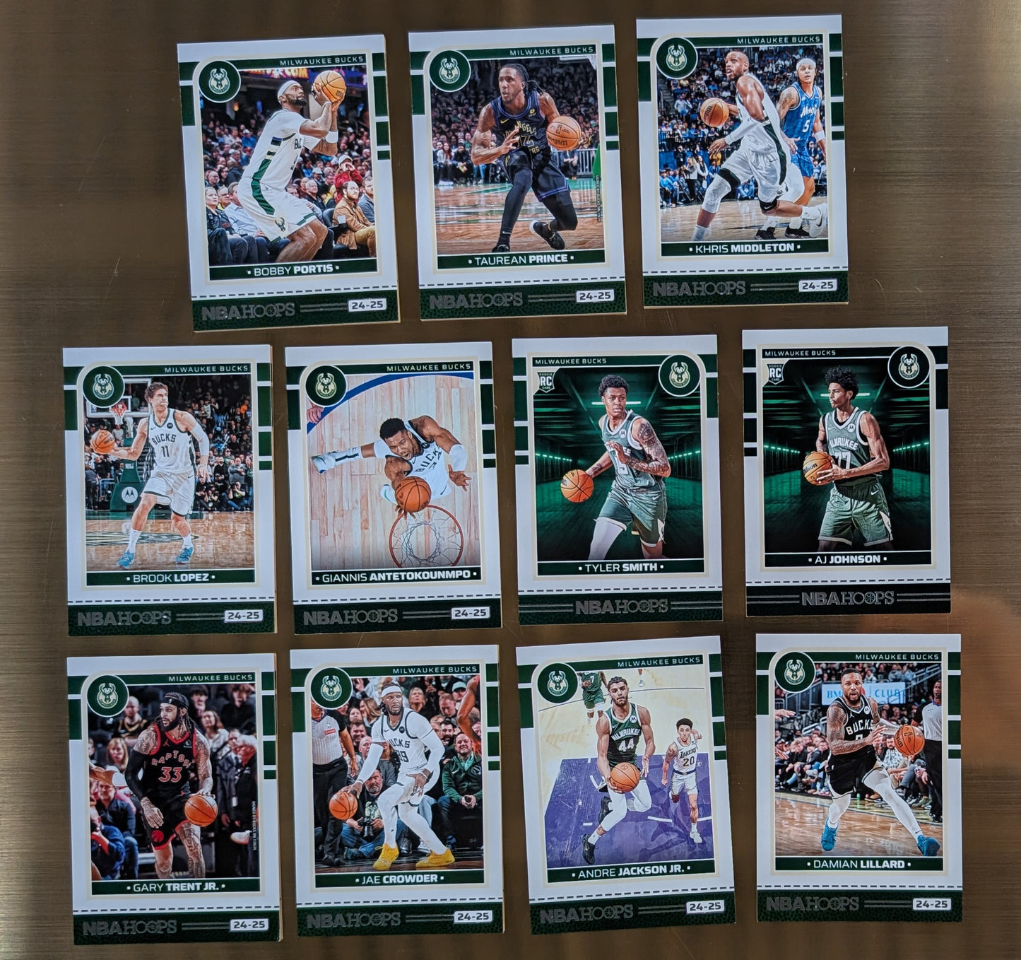 2024-25 NBA Hoops Factory Sealed NBA Team Set Milwaukee Bucks Giannis Lillard