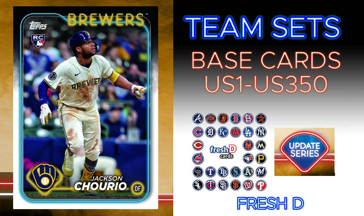 2024 Topps Update Team Set Milwaukee Brewers Jackson Chourio RC US240