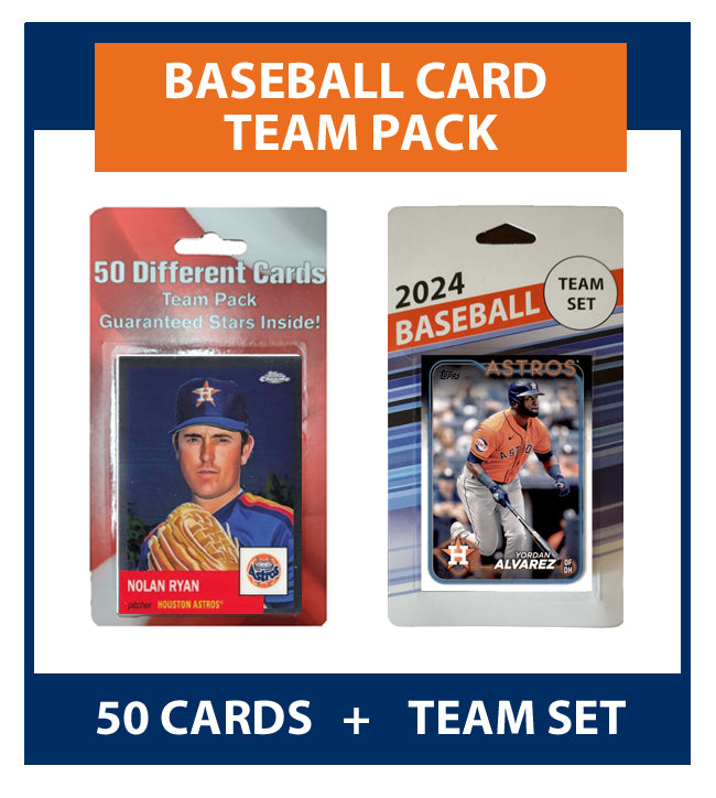 Houston Astros Team Pack Nolan Ryan 50 Cards + 2024 Topps Team Set