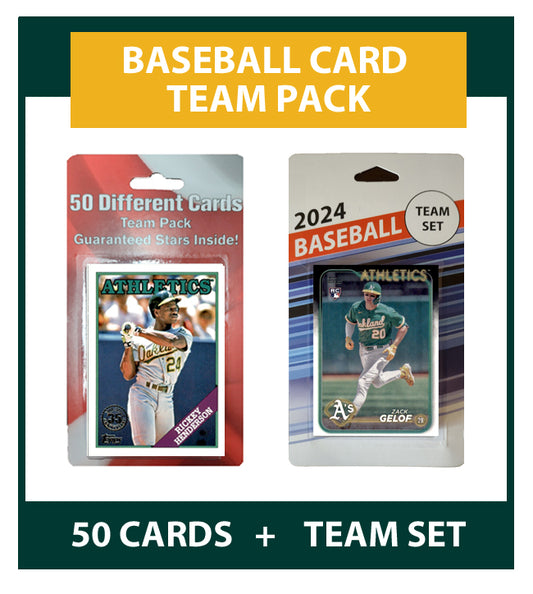 Oakland Athletics Team Pack Rickey Henderson 50 Cards 2024 Topps Team Set Gelof