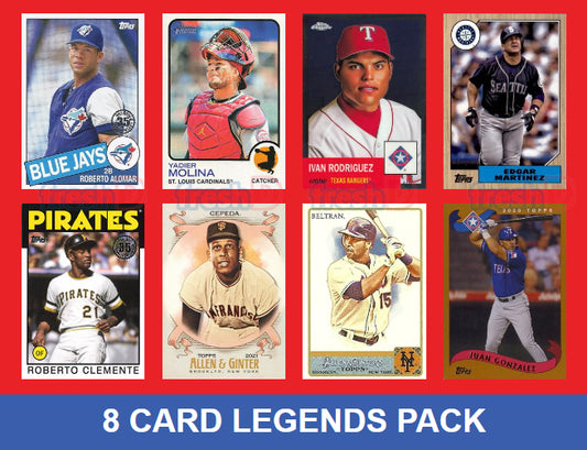 Puerto Rico 8 Card MLB Legends Pack 2024 2023 Topps Bowman Clemente Molina Pudge