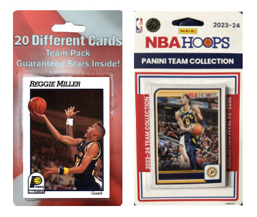 Indiana Pacers Reggie Miller 20 Cards + 2023-24 HOOPS Team Set Tyrese Haliburton