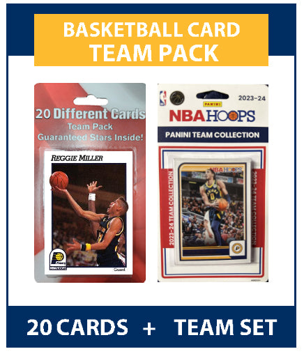 Indiana Pacers Reggie Miller 20 Cards + 2023-24 HOOPS Team Set Tyrese Haliburton