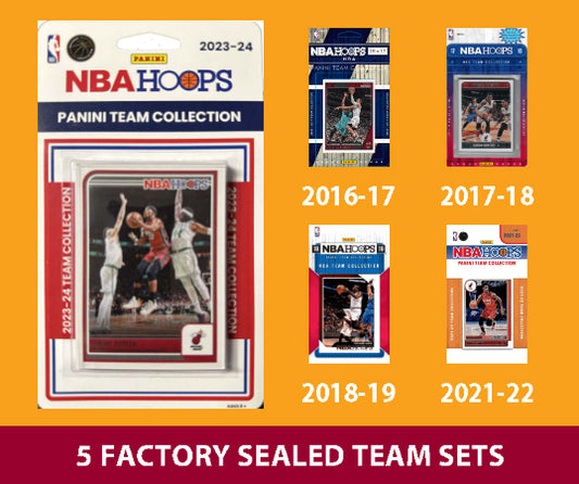 2023-24 NBA HOOPS Miami Heat Team Set MultiPack Jimmy Butler 2022 2015 2013 2014