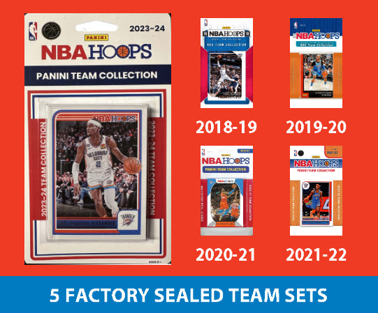 2023-24 NBA HOOPS OKC Thunder Team Set SGA Gilgeous-Alexander 2022 2018 2019