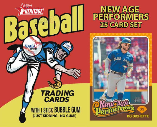 2024 Topps Heritage 1975 New Age Perfomers 25 Card Set Ohtani Judge Acuna PRESALE