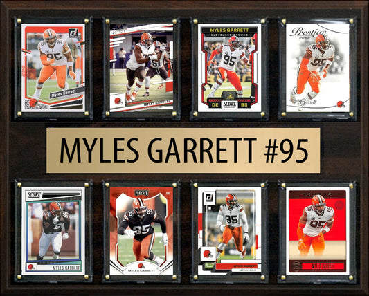 Myles Garrett #95 8 Card Plaque Donruss Score Panini 2023 2024 Cleveland Browns