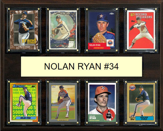 Nolan Ryan #34 Plaque 8 Cards Topps Bowman 2023 2024 2022 Houston Astros