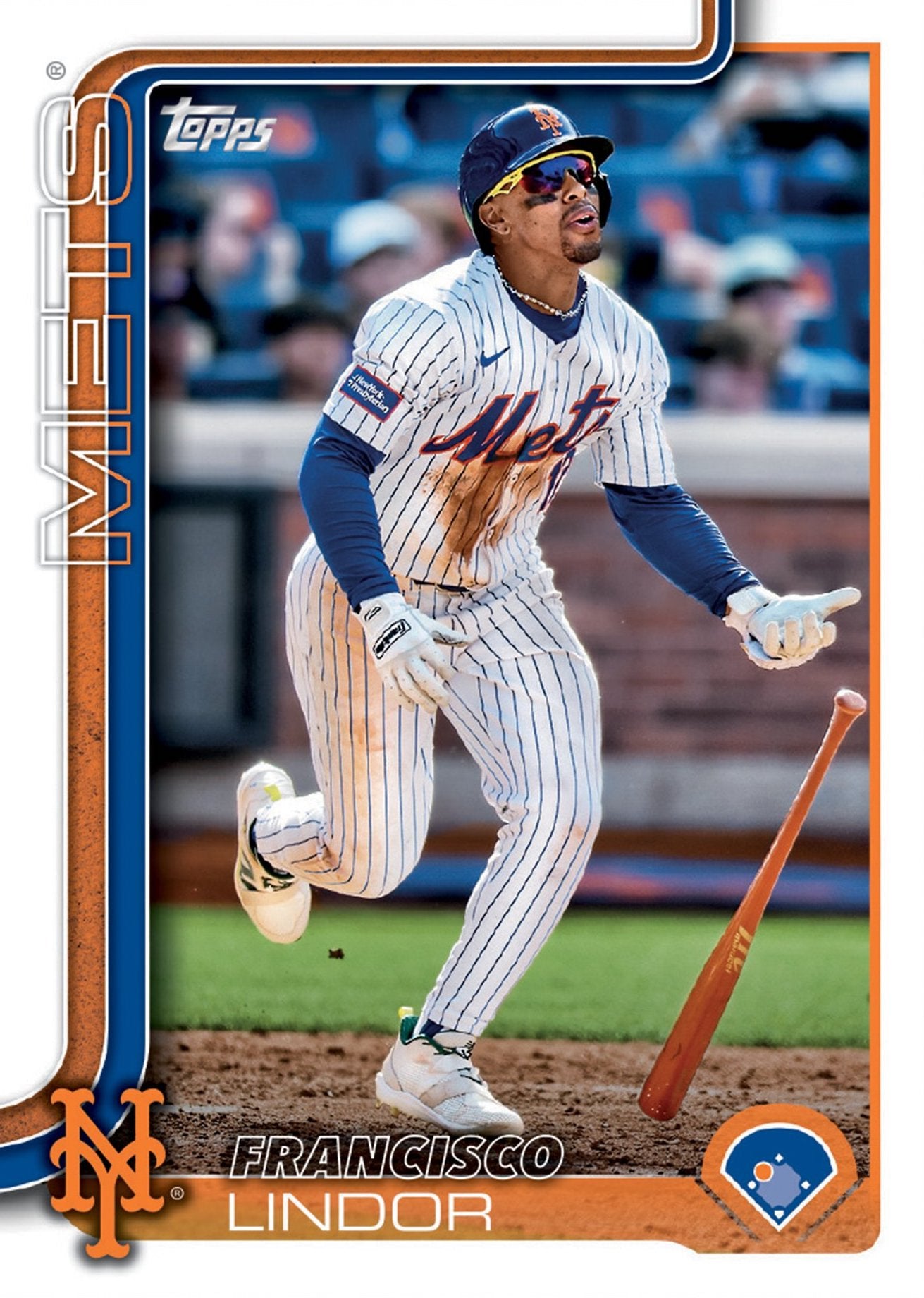 2025 Topps Series 1 Baseball Team Set 10 Cards New York Mets Francisco Lindor