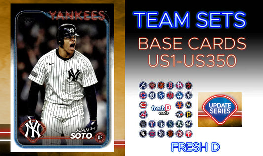 2024 Topps Update Team Set New York Yankees Juan Soto Jasson Dominguez Rookie Debut