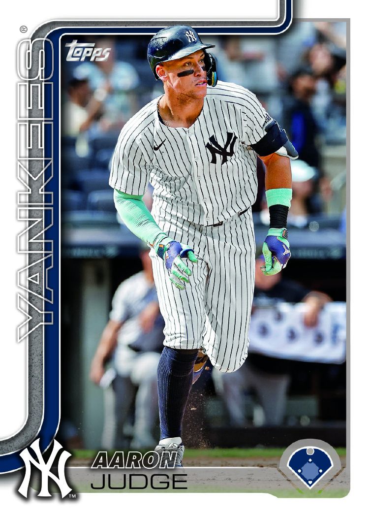 2025 Topps Series 1 Baseball Team Set 14 Cards New York Yankees Aaron Judge Jazz