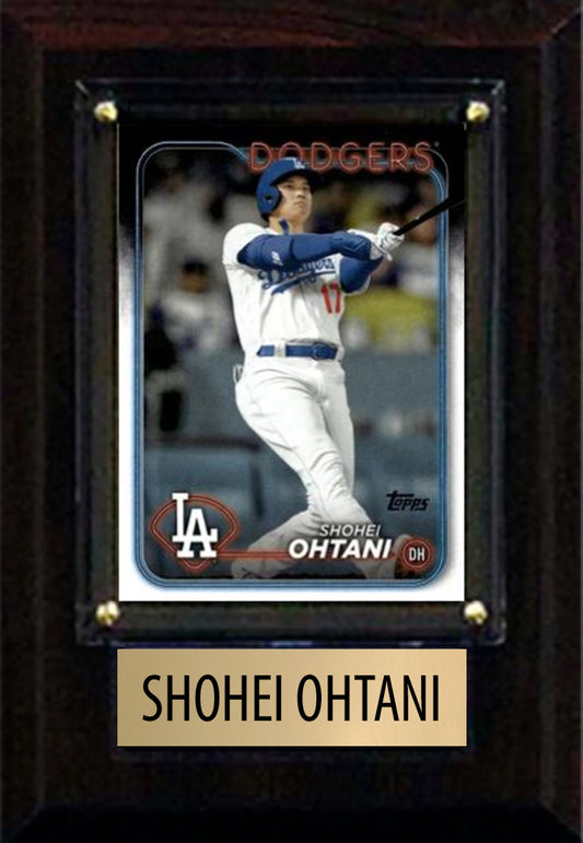 Shohei Ohtani 2024 Bowman Topps Los Angeles Dodgers 4x6 Plaque