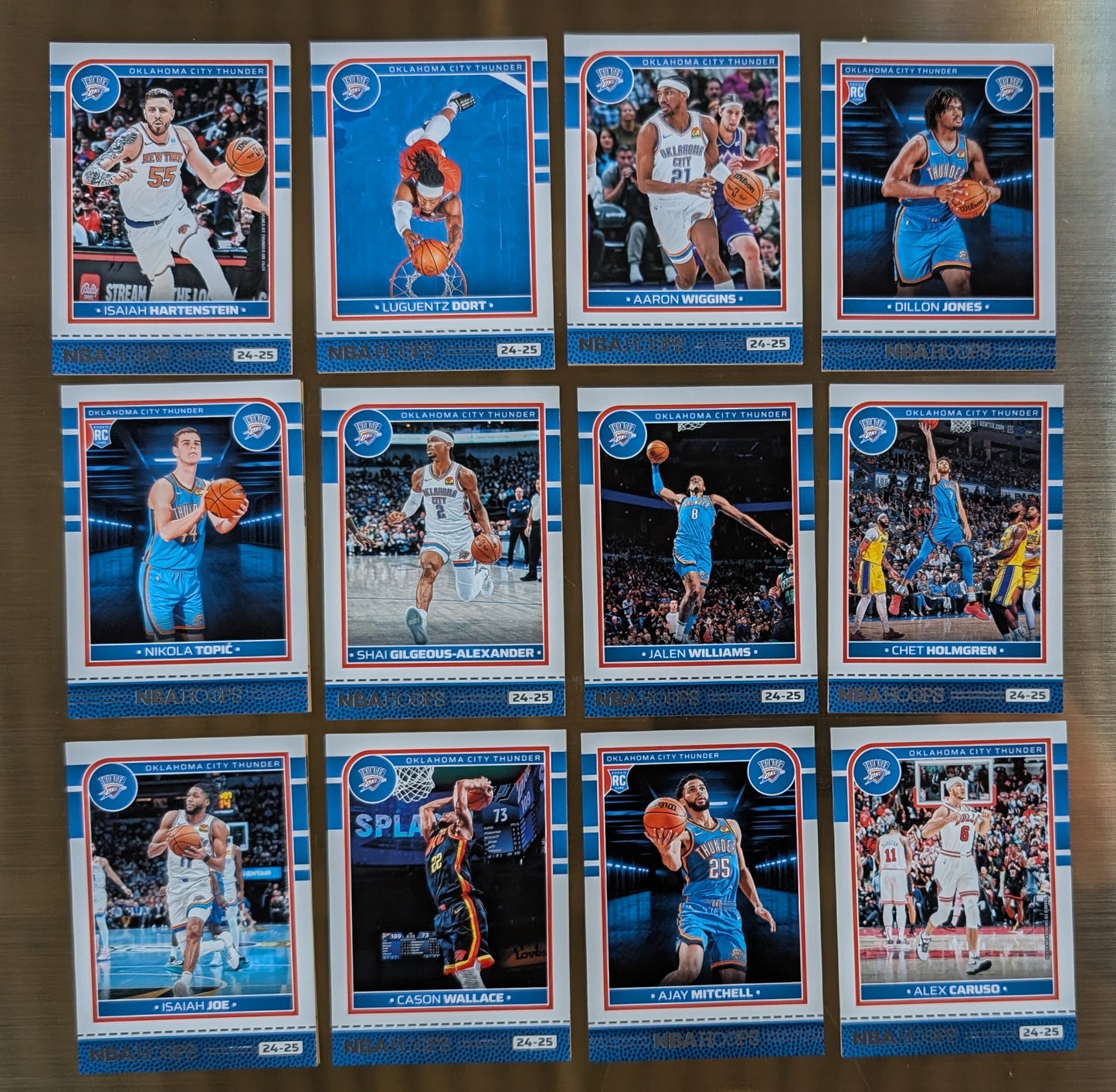 2024-25 NBA Hoops Factory Sealed Team Set OKC Thunder Shai Gilgeous-Alexander SGA Holmgren