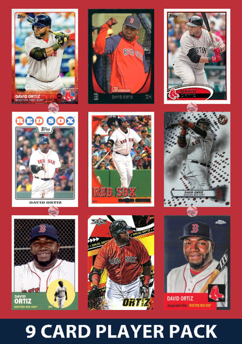 David Ortiz Boston Red Sox 9 Card Legend Pack 2023 2024 Topps Bowman