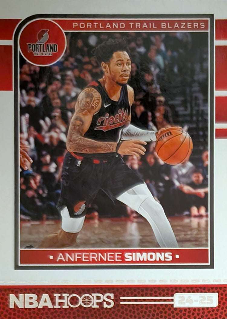 2024-25 NBA Hoops Factory Sealed Team Set Portland Trail Blazers Anfernee Simons