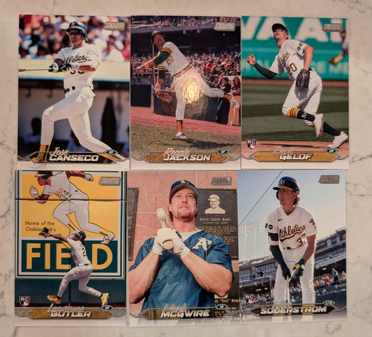 2024 Topps Stadium Club Team Set (6) Oakland A's McGwire Canseco Reggie Jackson