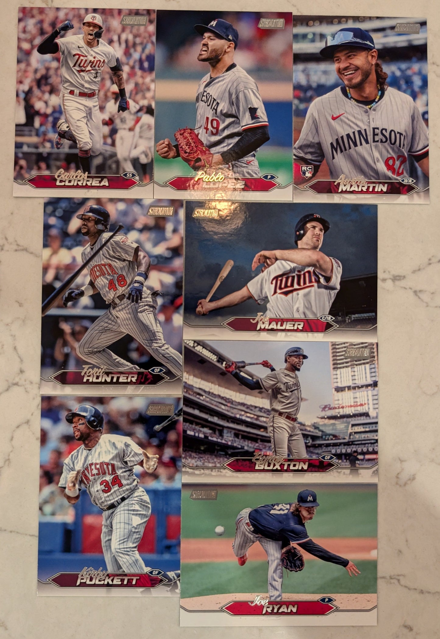 2024 Topps Stadium Club Team Set (8) Minnesota Twins Correa Puckett Mauer