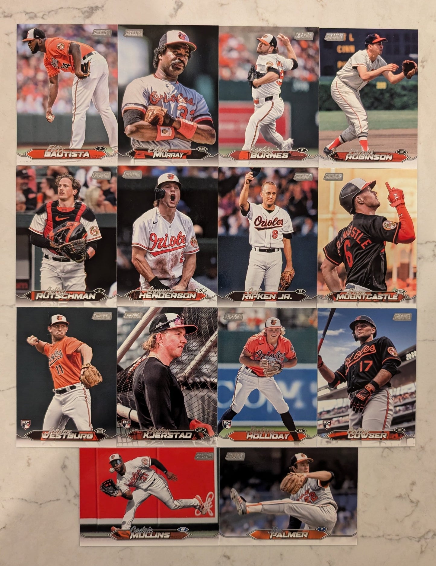 2024 Topps Stadium Club Team Set (14) Baltimore Orioles Holliday 211 Ripken