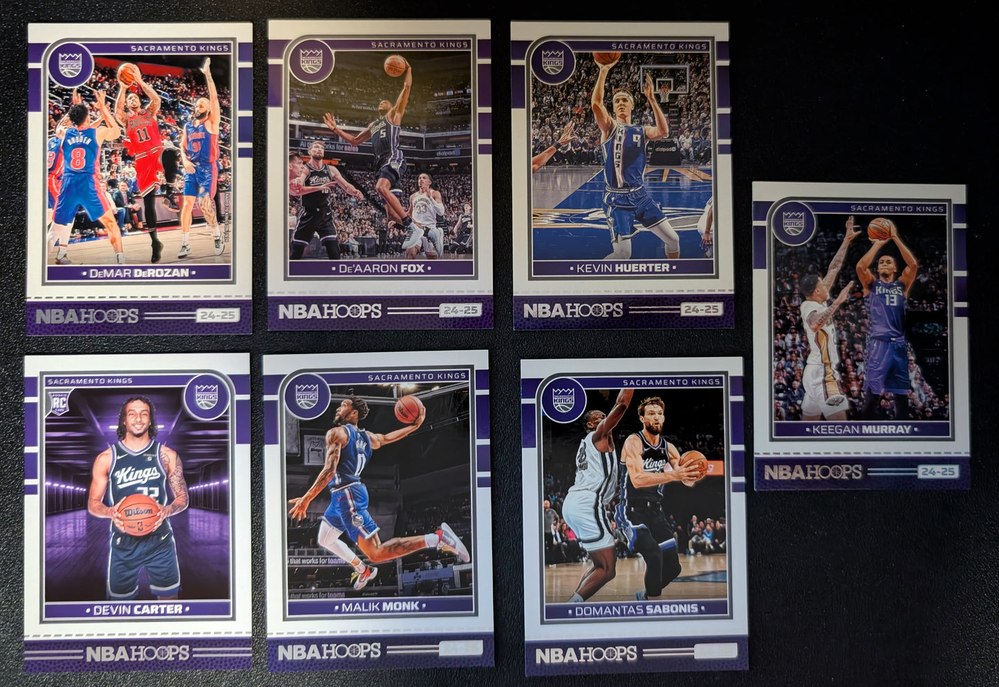 2024-25 NBA Hoops Factory Sealed Team Set Sacramento Kings Domantas Sabonis De'Aaron Fox