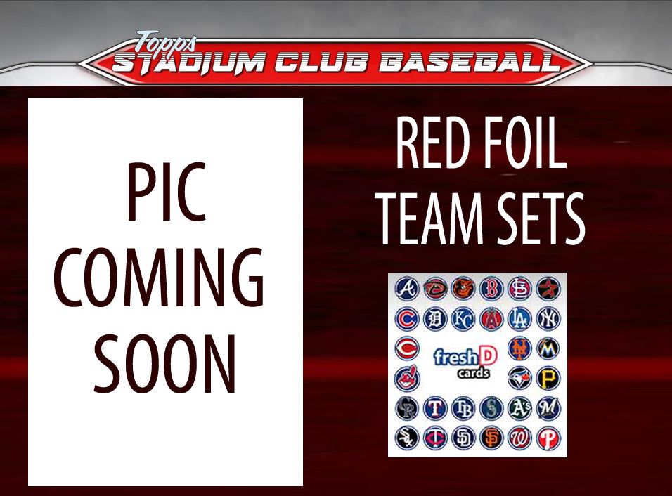 2024 Topps Stadium Club RED FOIL Team Set (8) LA Angels Mike Trout Rod Carew