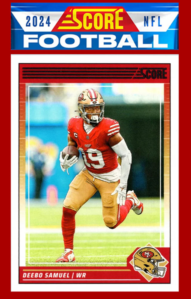 2024 SCORE NFL San Francisco 49ers Team Set Brock Purdy CMAC Deebo Rice