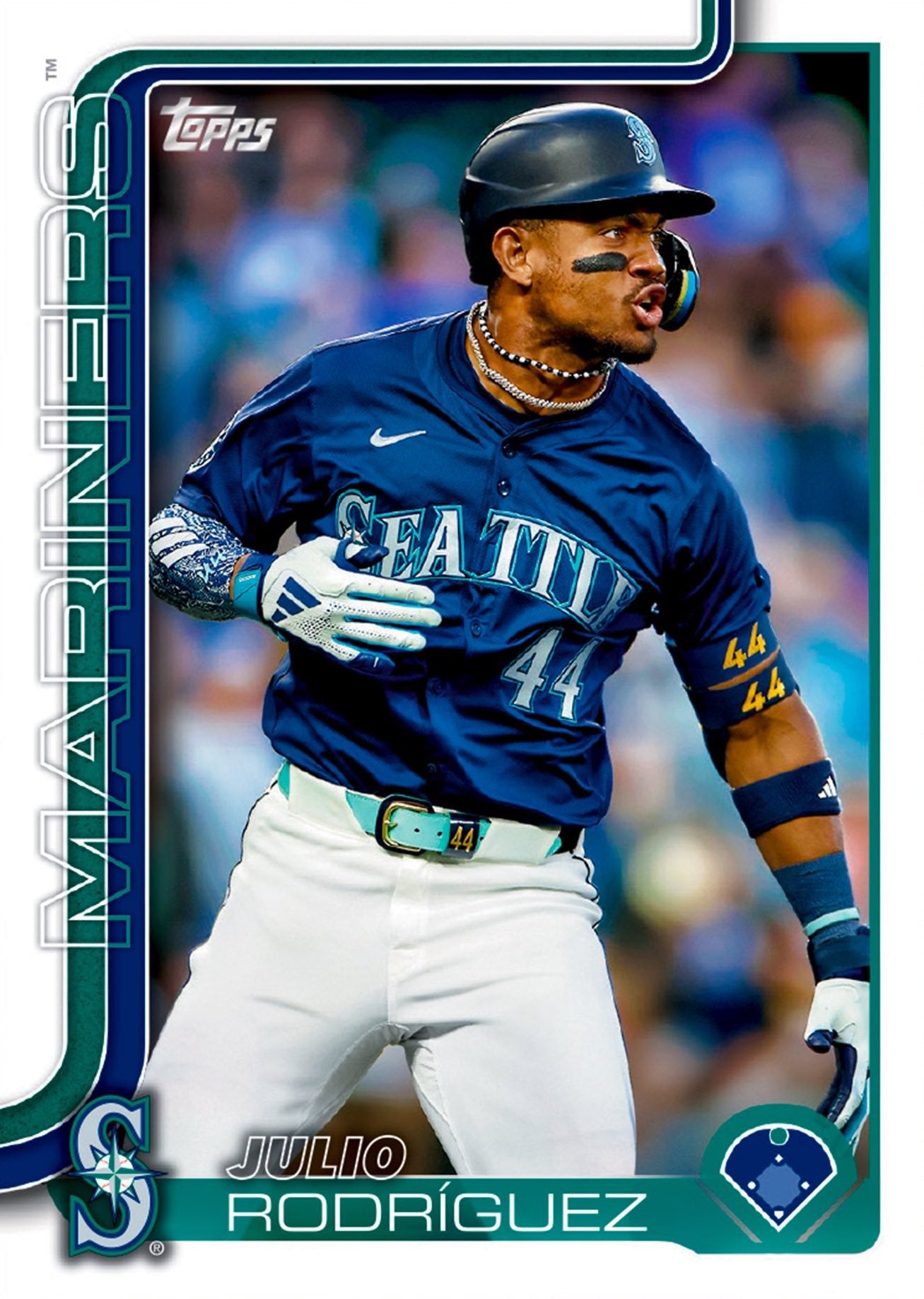 2025 Topps Series 1 Baseball Team Set 12 Cards Seattle Mariners Julio Rodriguez Woo