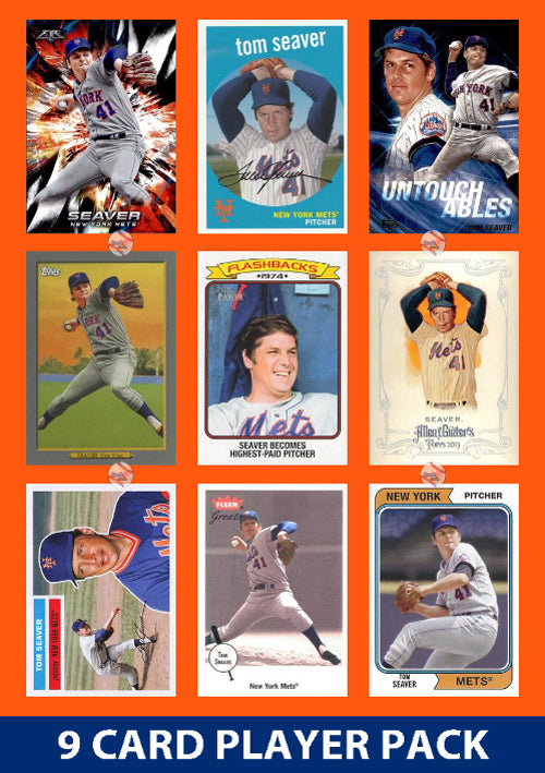 Tom Seaver New York Mets 9 Card Legend Pack Topps Bowman