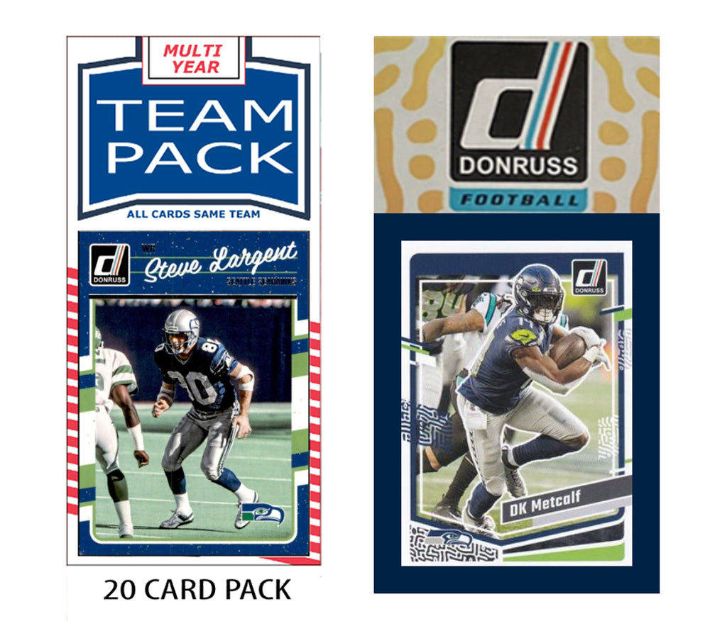 Seattle Seahawks Team Pack 20 Cards Steve Largent + 2023 Donruss Team Set