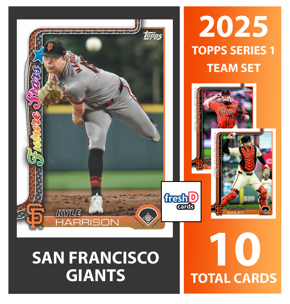 2025 Topps Series 1 Baseball Team Set 10 Cards San Francisco Giants Chapman