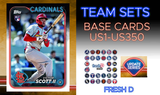 2024 Topps Update Team Set St. Louis Cardinals Victor Scott II RC