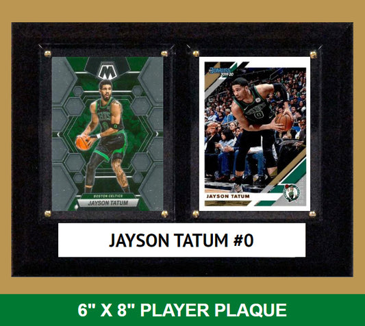 Jayson Tatum #0 Boston Celtics 2023 2024 Donruss Hoops Card Plaque 6x8