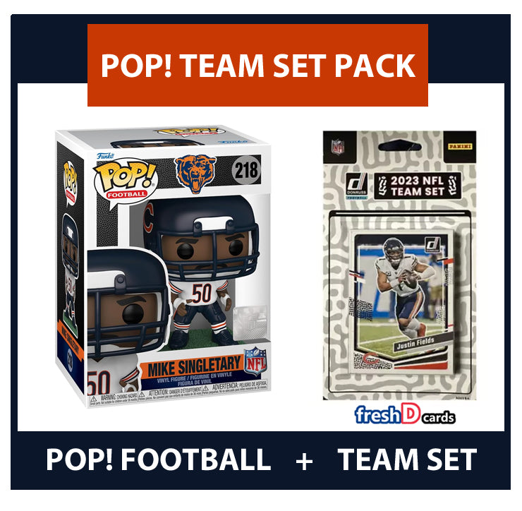 Funko POP! Chicago Bears Mike Singletary 218 + 2023 Donruss Team Set