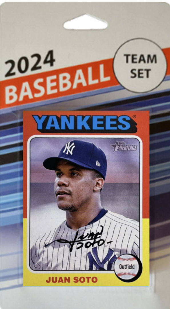 2024 Topps Heritage 1975 Team Set New York Yankees Juan Soto Judge Jasson