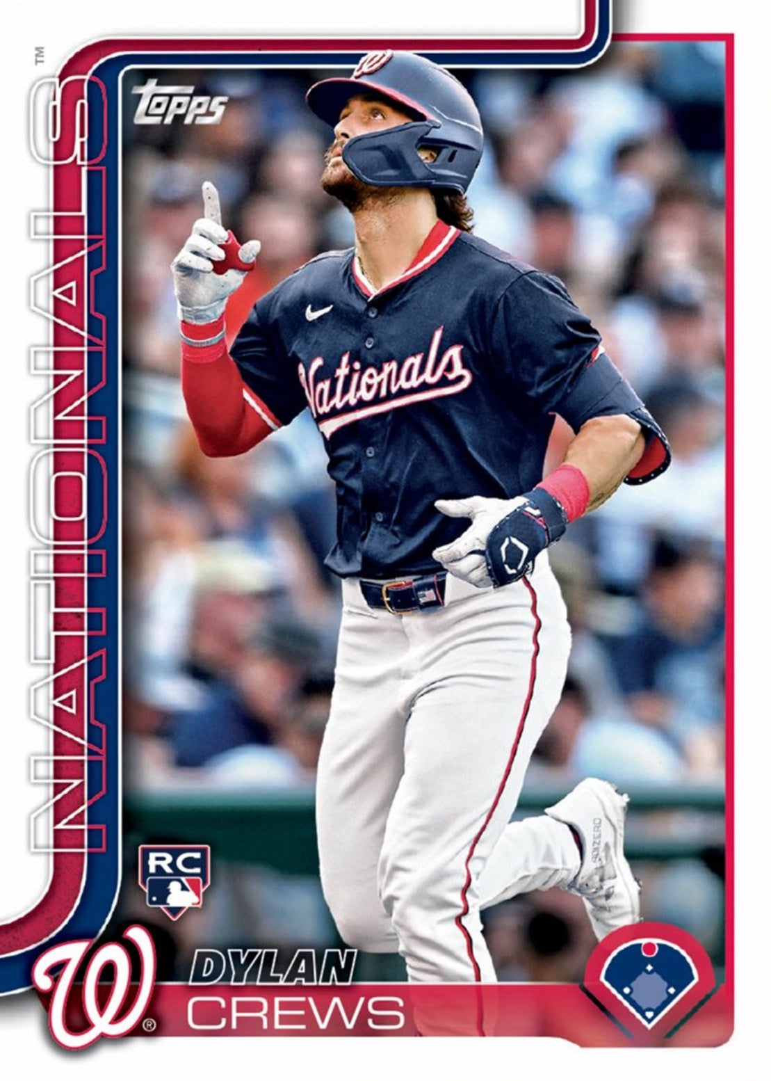 2025 Topps Series 1 Baseball Team Set 10 Cards Washington Nationals Dylan Crews James Wood RC