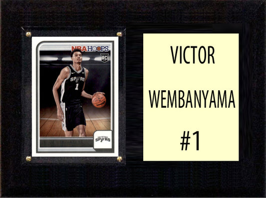 Victor Wembanyama Wemby #277 RC San Antonio Spurs 2023-2024 Panini Hoops 6x8 Plaque