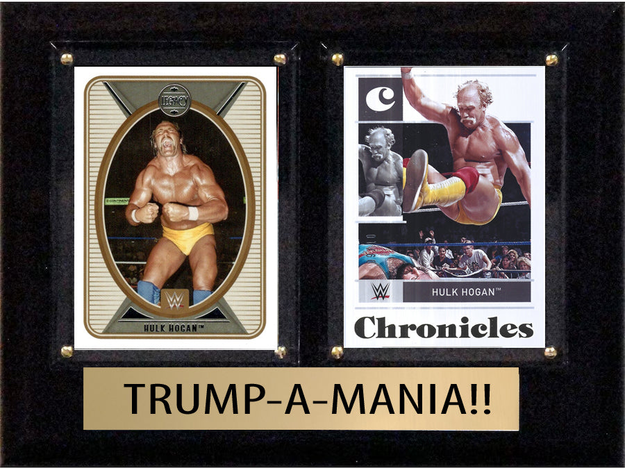 WWE Hulk Hogan The Hulkster Trumpamania 6" x 8" Plaque