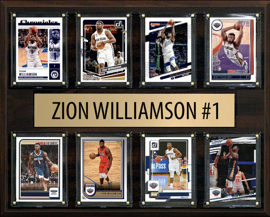 Zion Williamson 8 Card Plaque Donruss Hoops Fleer 2023 2024 New Orleans Pelicans