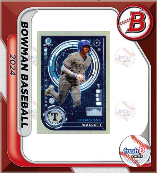 2024 Bowman Chrome ai Sebastian Walcott	Texas Rangers	BAI-12