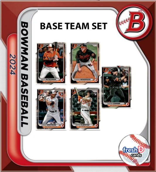 2024 BOWMAN Veterans & RC Team Set Baltimore Orioles Colton Cowser Adley Gunnar