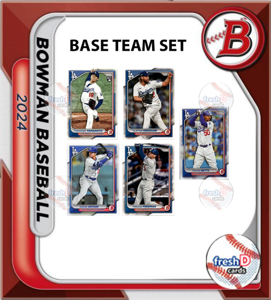 2024 BOWMAN Veterans & RC Team Set LA Dodgers Ohtani Yamamato Mookie Freeman