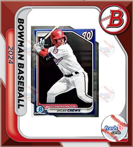 2024 BOWMAN CHROME BCP-23 Dylan Crews Washington Nationals