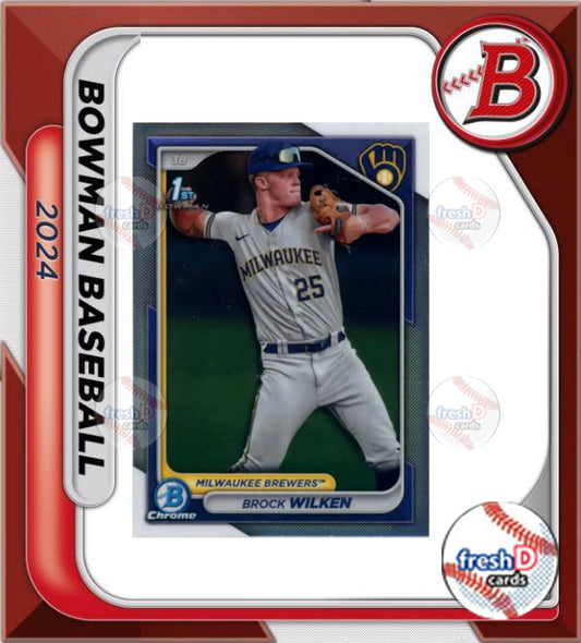 2024 BOWMAN CHROME BCP-86 Brock Wilken Milwaukee Brewers