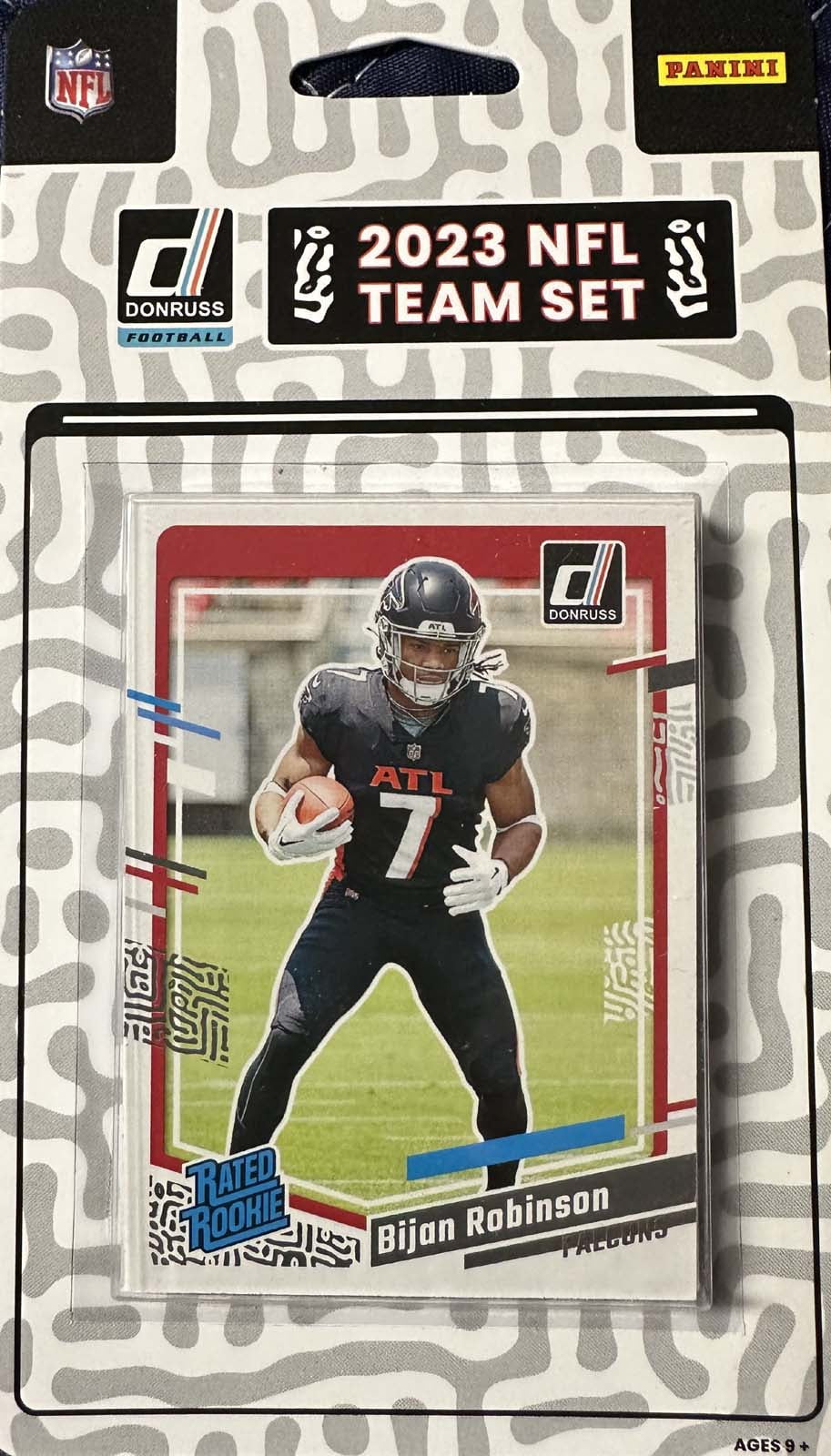 2023 Donruss Atlanta Falcons Factory Sealed Team Set Bijan Robinson