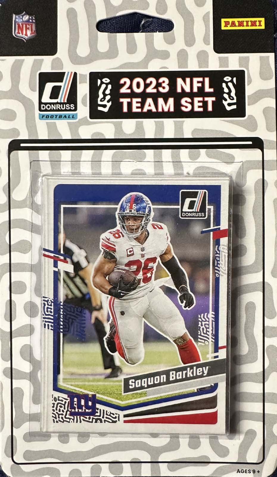 2023 Donruss New York Giants Factory Sealed Team Set Saquon Barkley