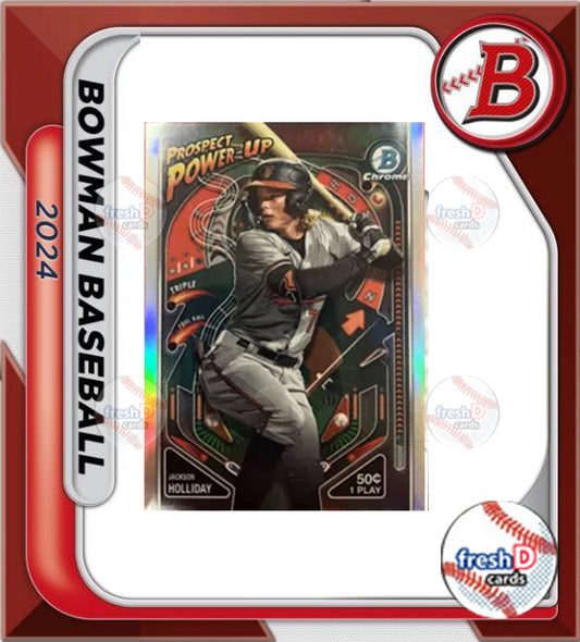 2024 Bowman Chrome Prospect Power Up Jackson Holliday Baltimore Orioles PP-5