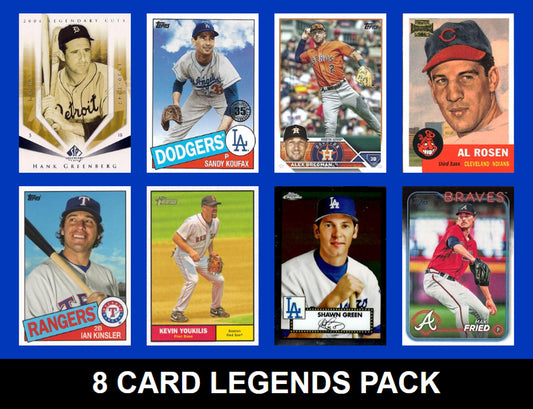 Jewish Legends 8 Card MLB  Pack 2024 2023 Topps Bowman Koufax Bregman Shawn Green