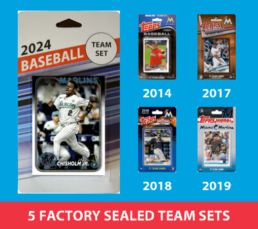 2024 Topps Series 1 Miami Marlins Team Set MultiPack 2019 2018 2017 2014 Yelich Jazz